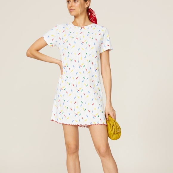 Rachel Antonoff Fitz Dress in Blue Floral - Picture 3 of 6